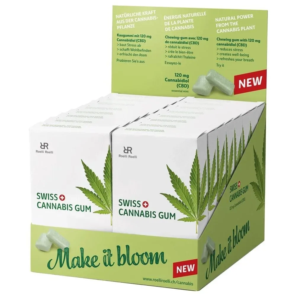 Swiss Cannabis Gum 120 mg CBD Mint (16x24 Stk)