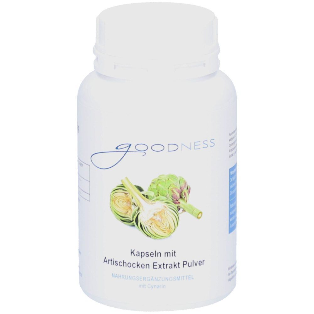 Goodness Artischocken-Kapseln 500mg Cynarin (100 Stk)