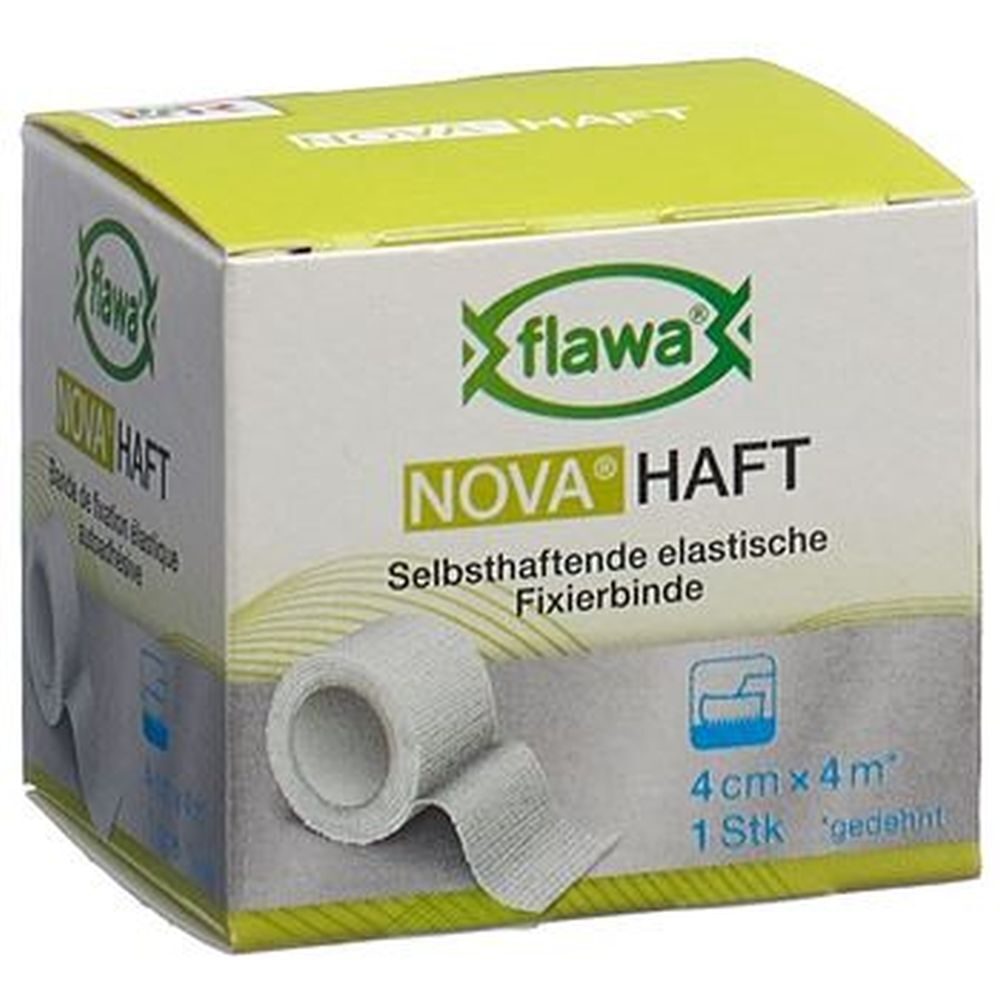 flawa Nova haft Selbsthaftende elastische Fixierbinde 4 cm x4 m