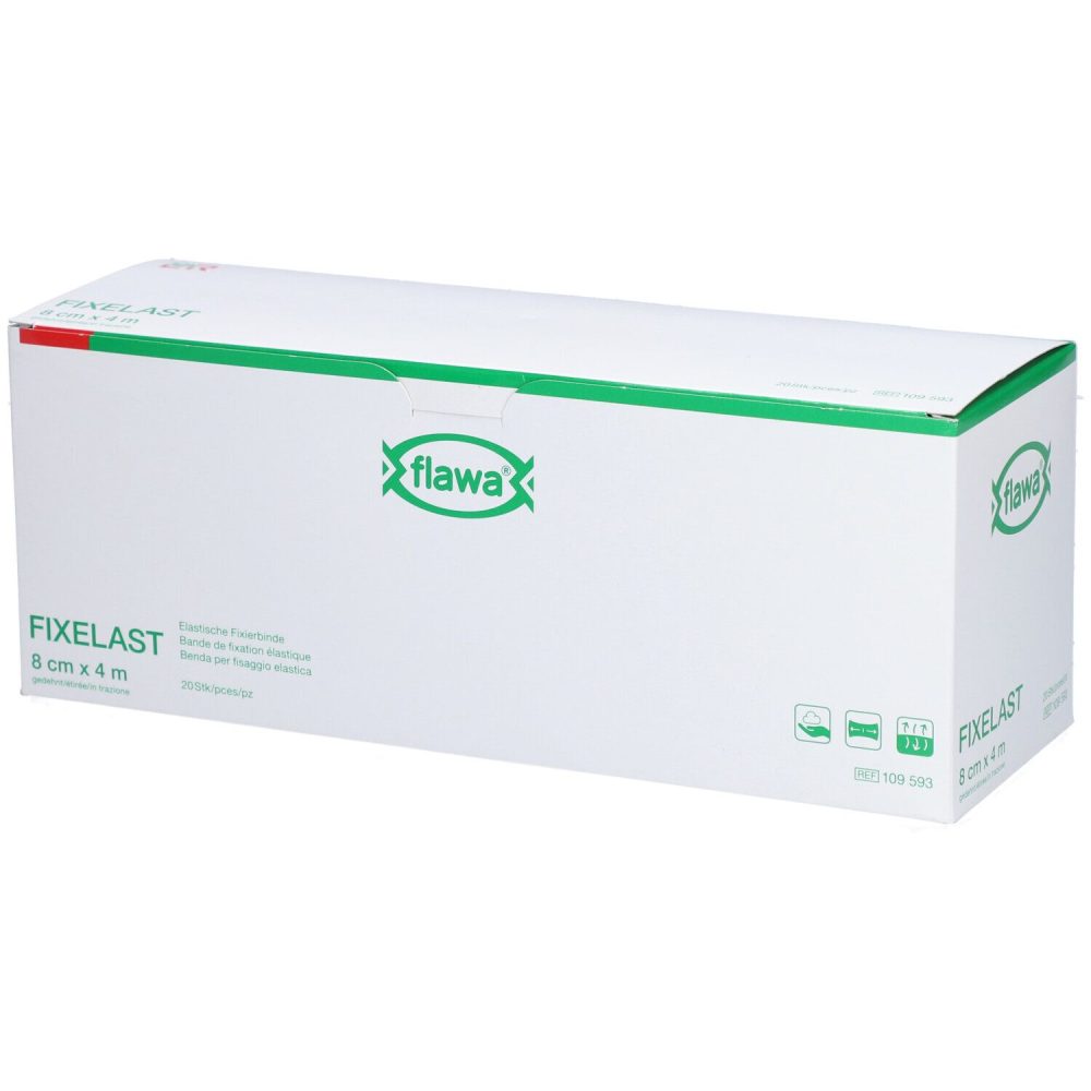 flawa Fixelast Fixierbinde 8cmx4m in Cellux (20 Stück)