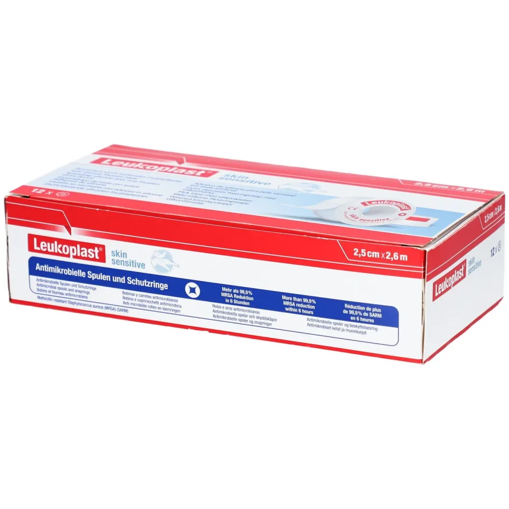 Leukoplast skin sensitive Silikon 2.5cmx2.6m (12 Stk)