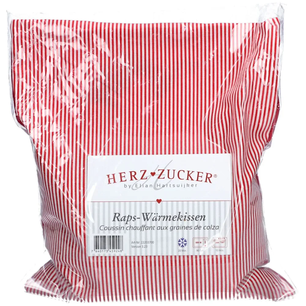 HERZZUCKER Raps-Wärmekissen Sternchen rot 26x21cm (1 Stk)