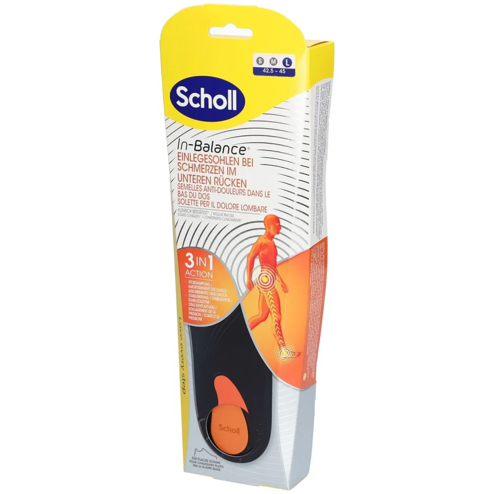 Scholl - EinlegesohlenGrösseS (42.5-45), 42.5-45