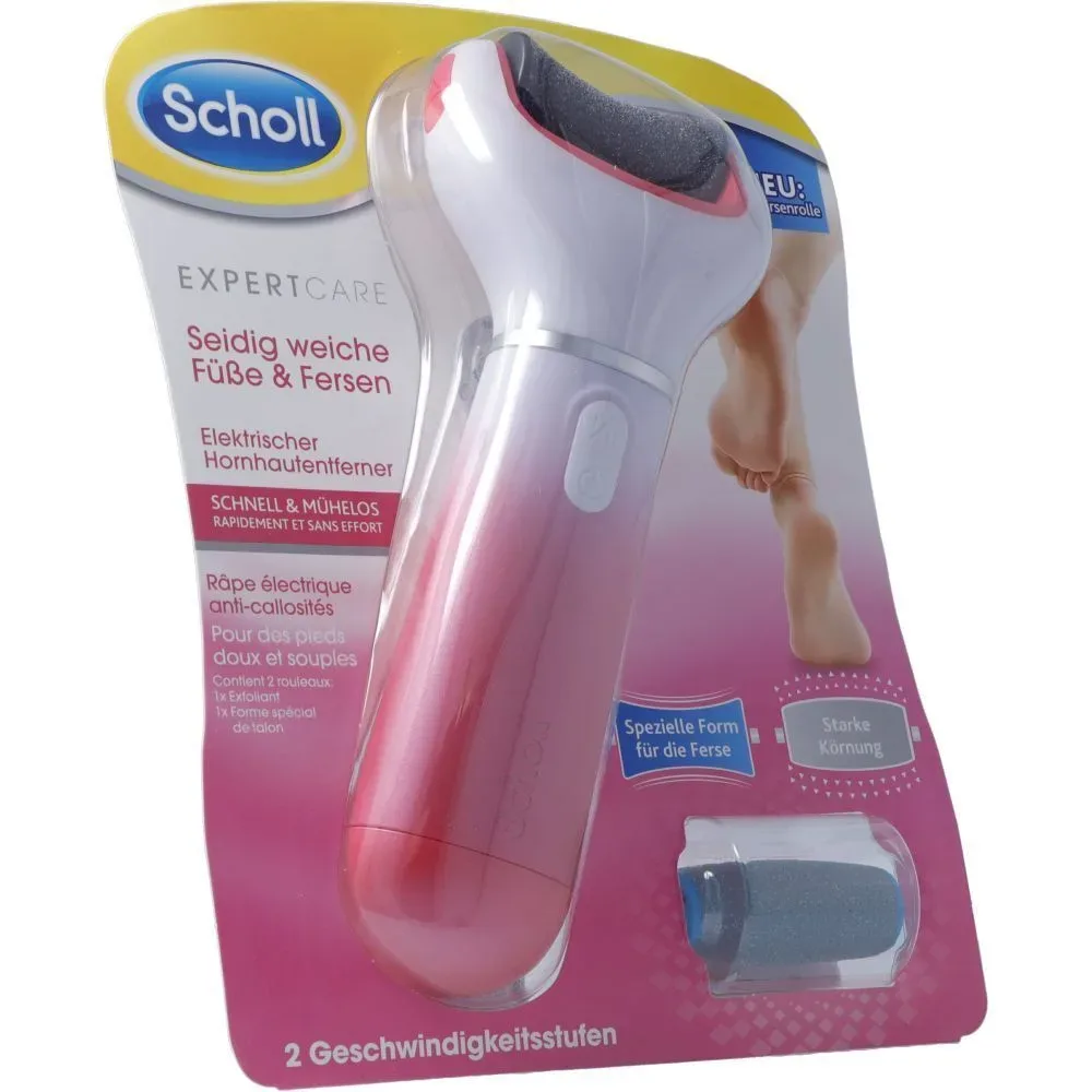 SCHOLL Hornhautentferner Fusspflegesystem Velvet Smooth Pedi Pink (1 Stk)