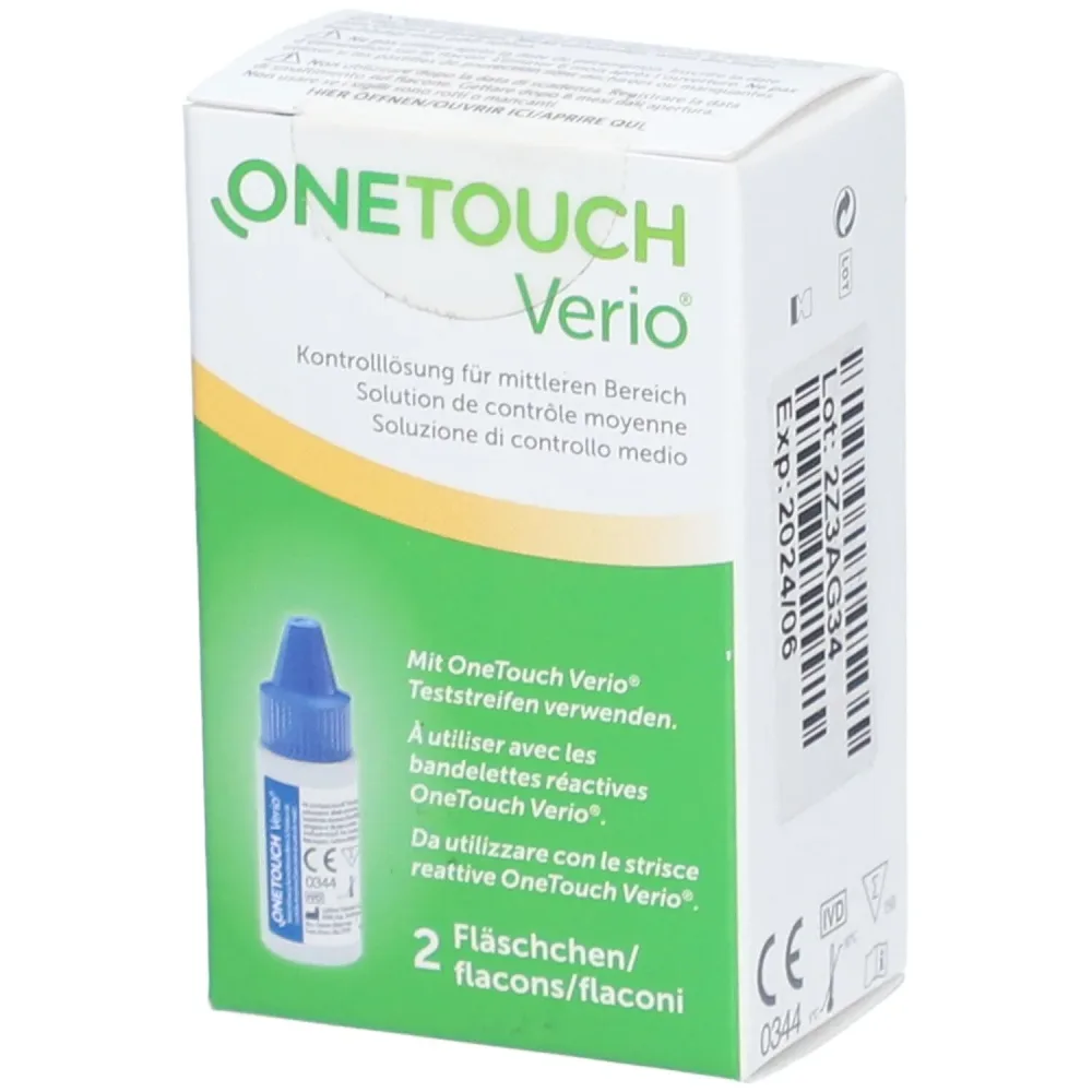 ONE TOUCH Verio Kontrolllösung (2x3.8ml)