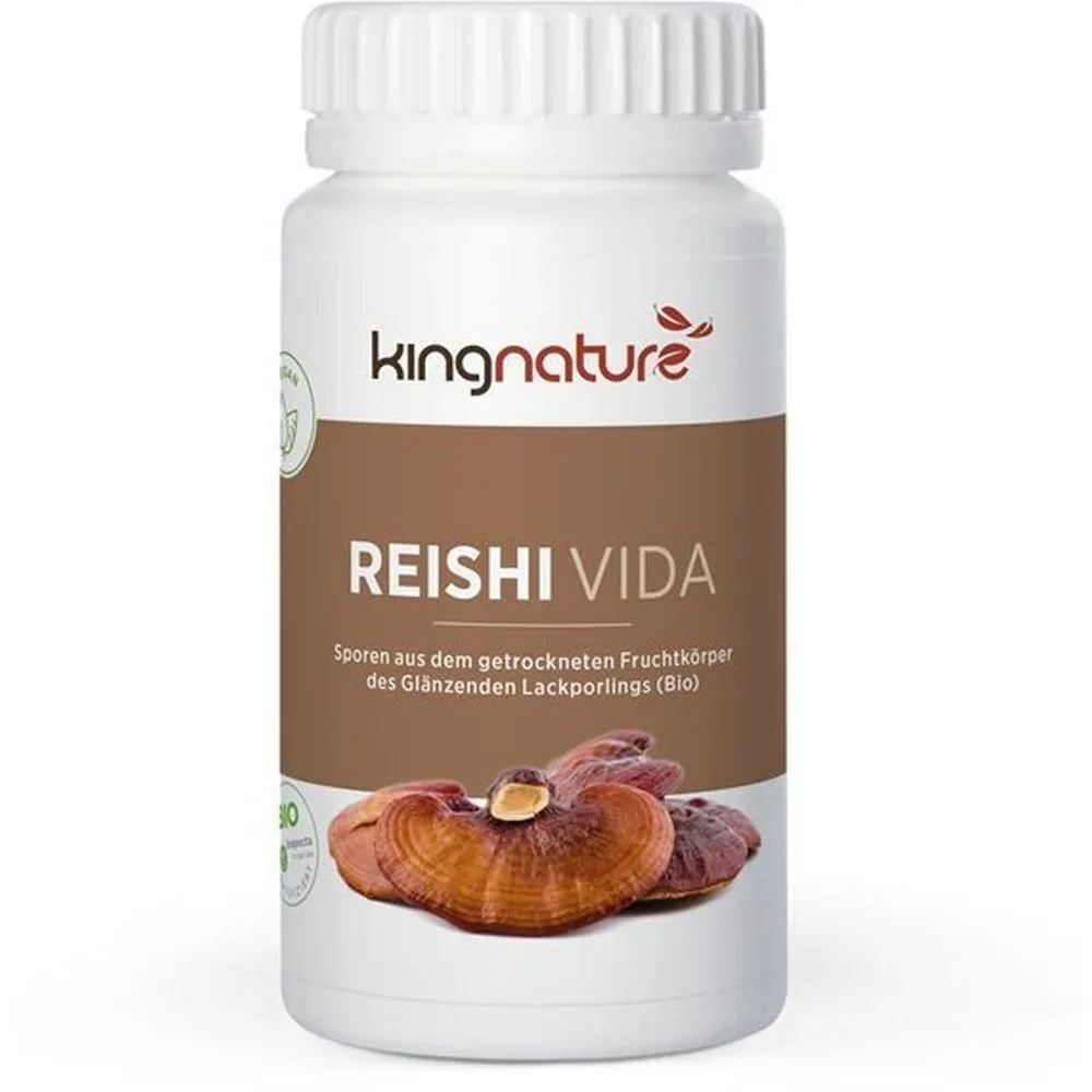 kingnature REISHI VIDA Kapseln, 300mg, Bio Sporen (120 Stk)