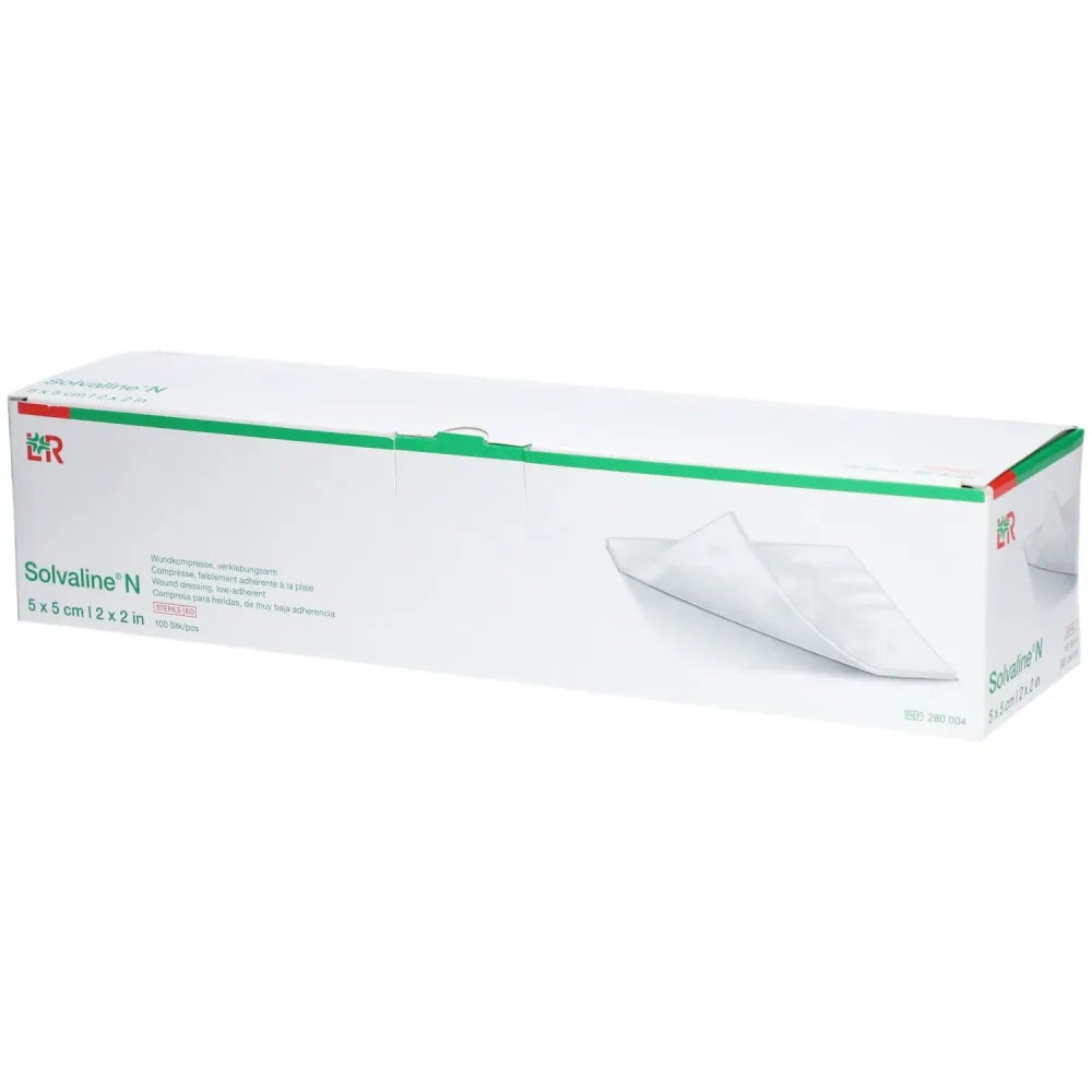 Solvaline N Wundkompresse 5x5cm (100 Stk)