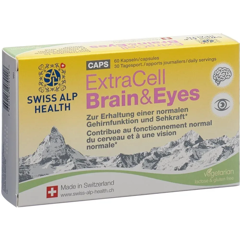 Swiss Alp Health Extra Cell Brain & Eyes Kapsel (60 Stk)