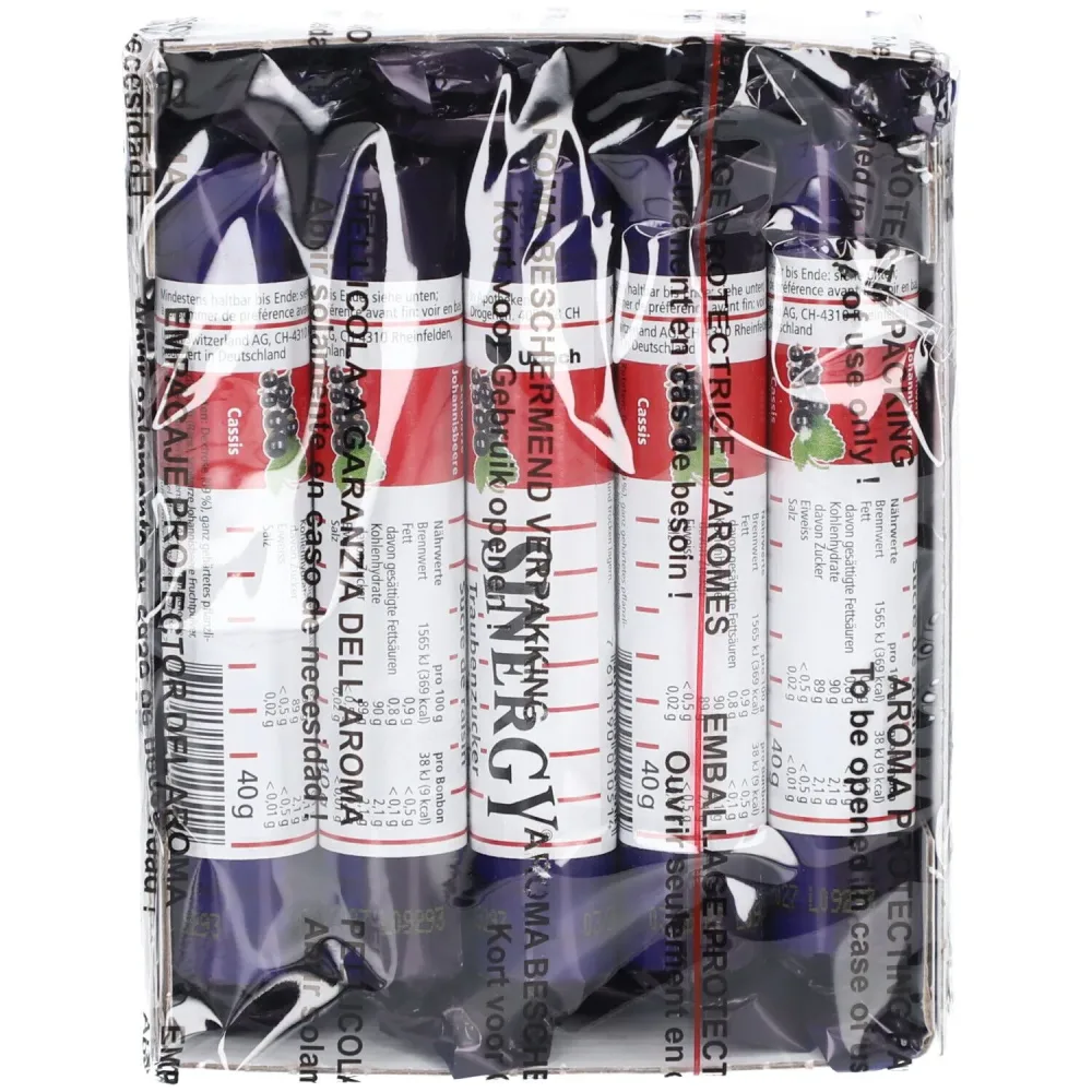 SINERGY Traubenzucker Schwarze Johannisbeere (15x40g)