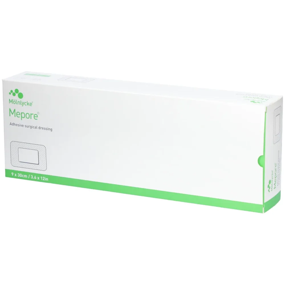 Mölnlycke® Mepore® Pansement post-opératoire adhésif 30 x 9 cm
