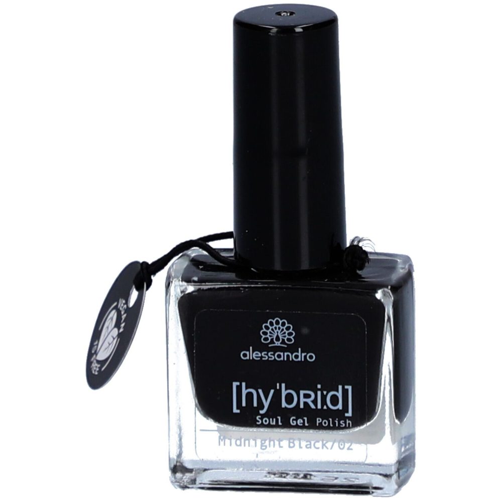 Alessandro Hybrid Nagellack 8 ml Midnight Black