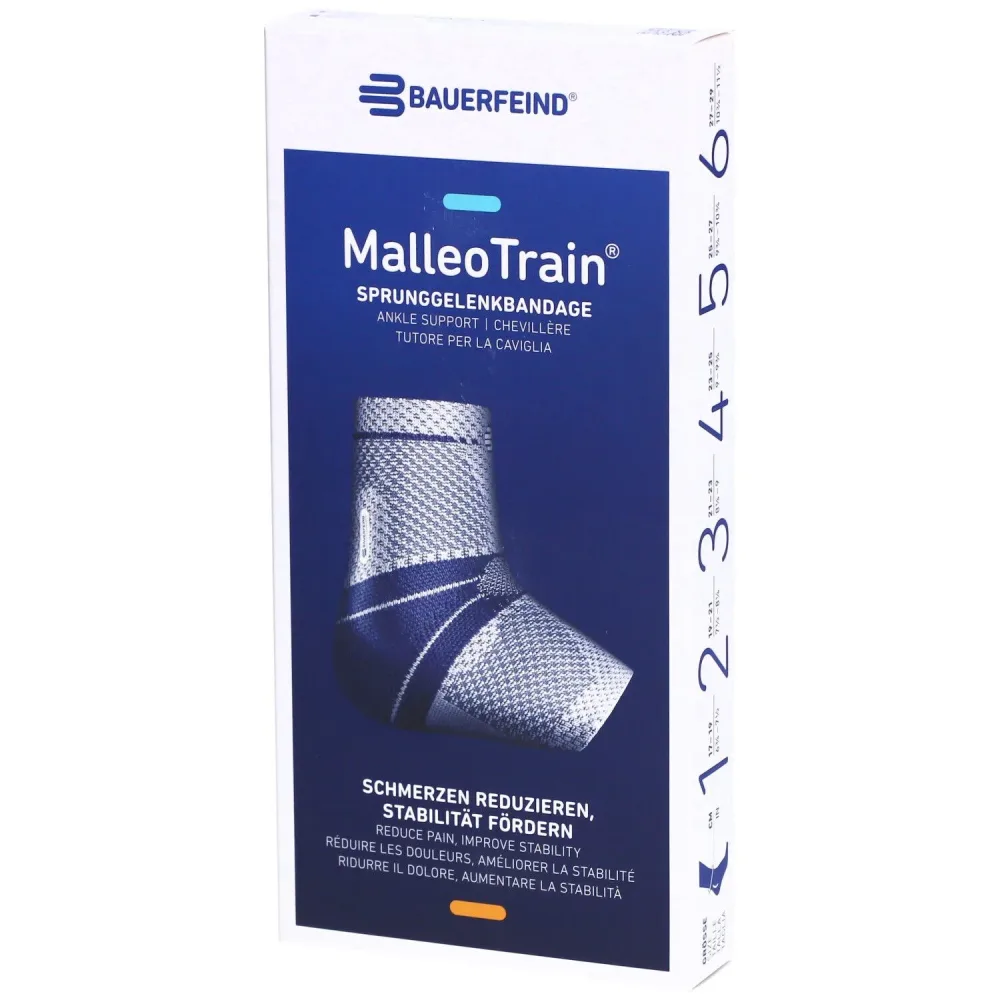 MalleoTrain Aktivbandage Grösse 5 links titan (1 Stk)