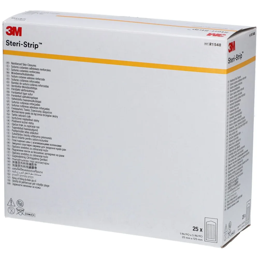 3M Steri-Strip 25x125mm weiss verstärkt (25x4 Stk)