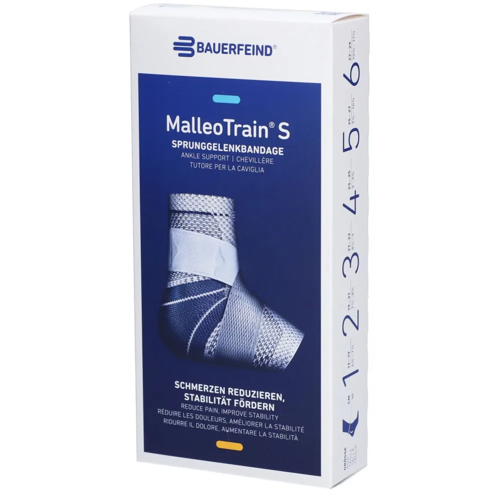 MalleoTrain S Aktivbandage Grösse 5 links titan (1 Stk)