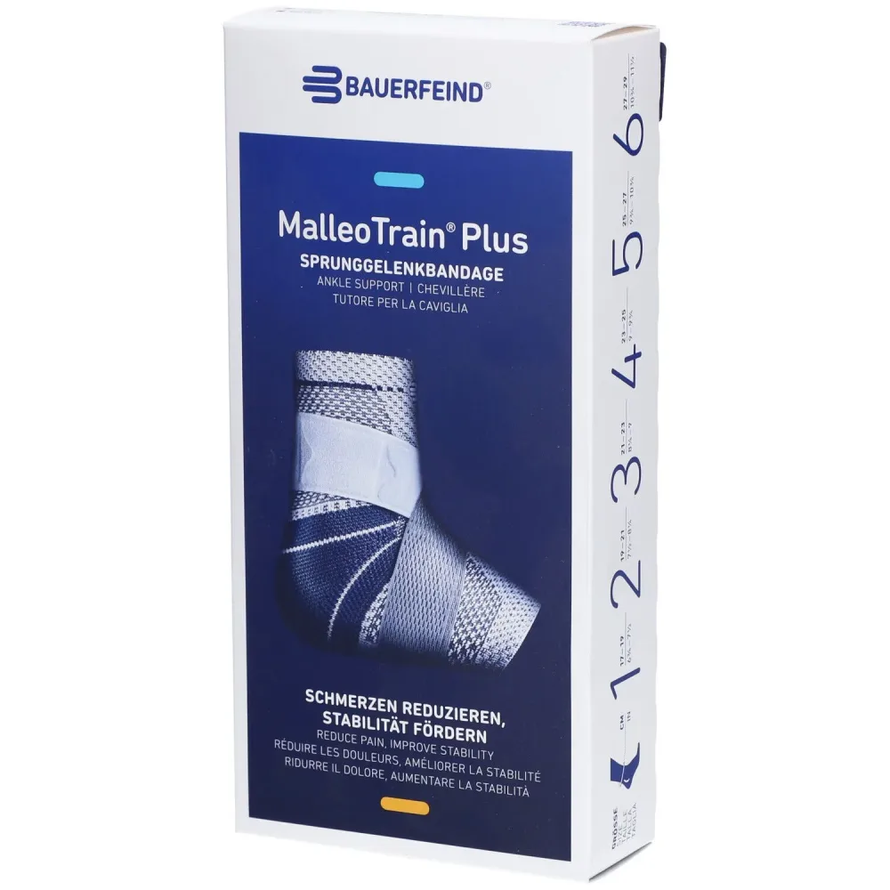MalleoTrain Plus Aktivbandage Grösse 4 links titan (1 Stk)