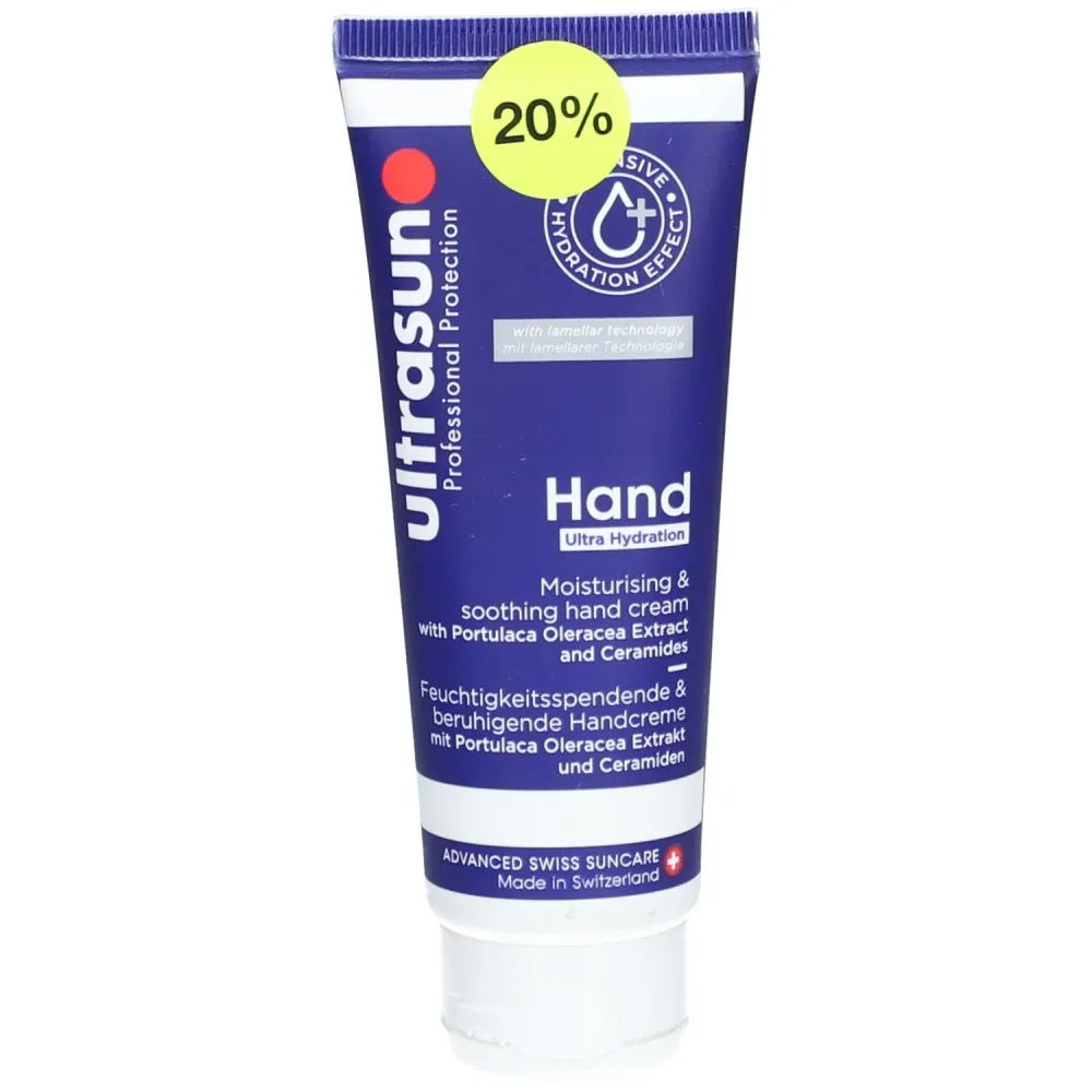 Ultrasun Hand Ultra Hydration - Schnell einziehende, feuchtigkeitsspendende Handcreme