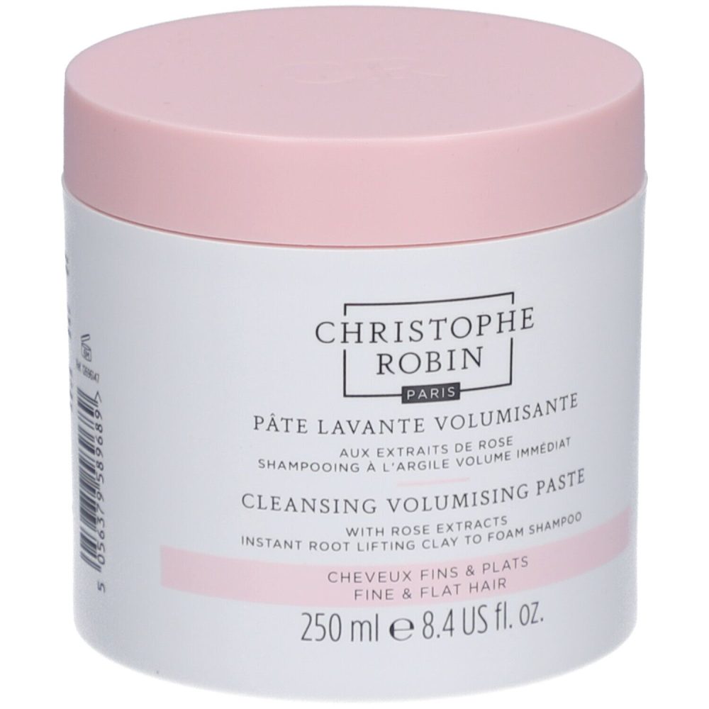 Christophe Robin - Pâte Lavante Volumisante aux Extraits de Rose, Cleasing Volumizing Paste with Rose Extrats, 250 ml