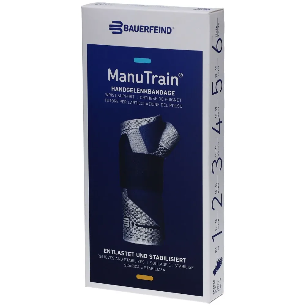 ManuTrain Aktivbandage Grösse 6 links titan (1 Stk)