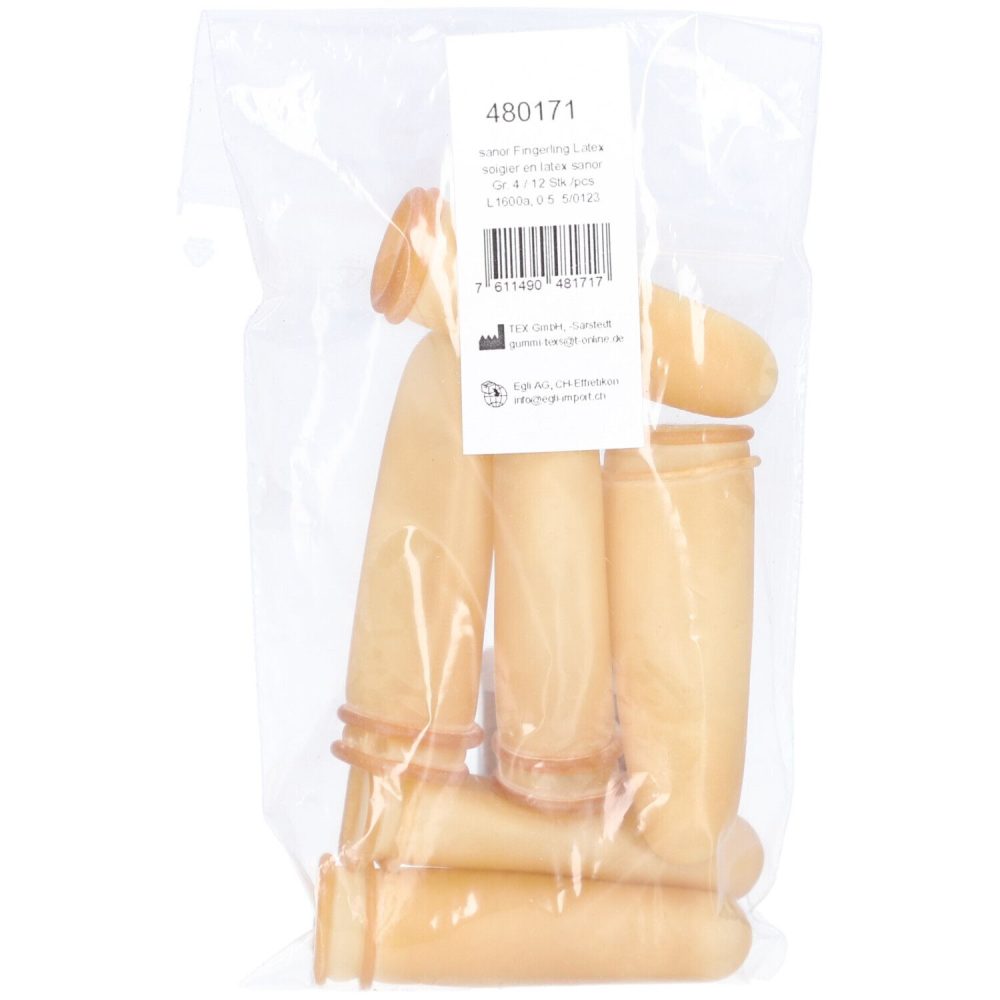 Sanor Fingerling Latex Grösse 4 (12 Stk)