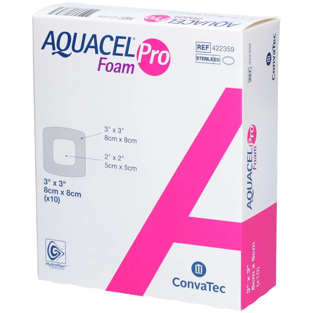 ConvaTec AQUACEL Foam Pro 8x8cm (10 Stk)