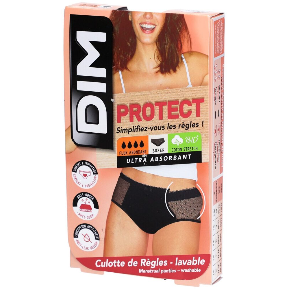 DIM Boxer Lace Stark 40-42 schwarz mit Meshdetail (1 Stk)