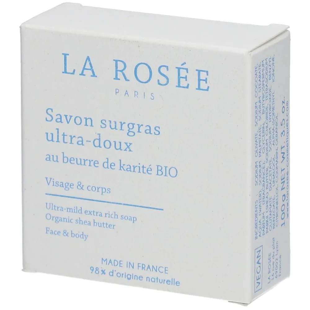 La Rosée - Ultramilde, fettige Seife mit Bio-Sheabutter, 100 g