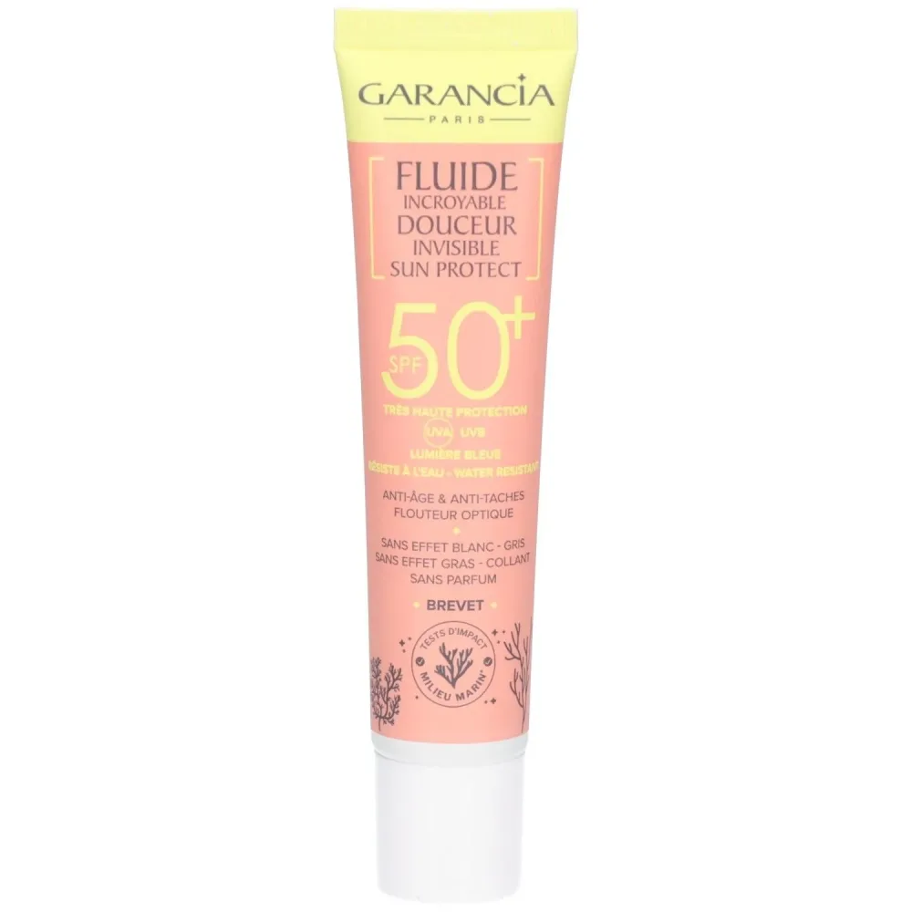 Garancia - Fluide Visage Incroyable Douceur, Invisible SPF50+, 40 ml