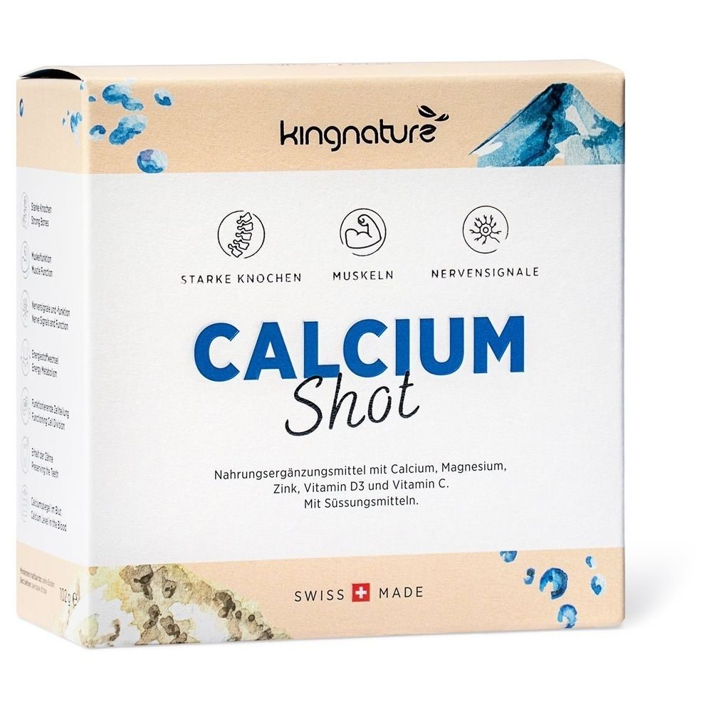 Kingnature Calcium Shot Sticks 30 Stück