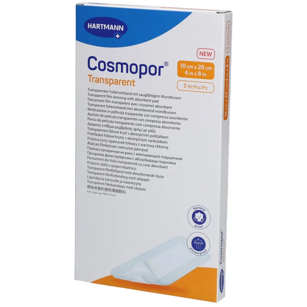 Cosmopor Transparent 10x20cm steril (5 Stk)