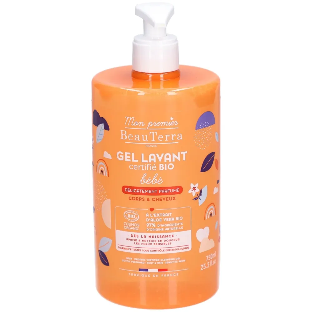 BeauTerra Baby Duschgel mit Parfum Bio (750ml)