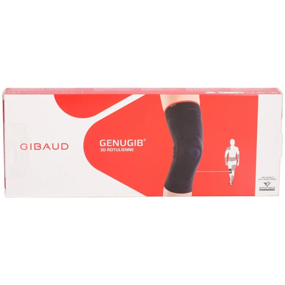 GIBAUD Kniebandage Genugib 3D Patella, Knieumfang 38-43cm, blau (1 Stk)