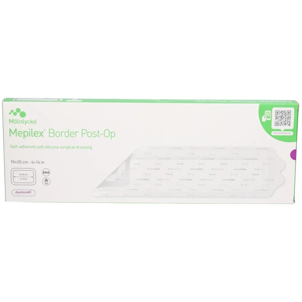 Mepilex Border Post-OP, 10x35cm (5 Stk)