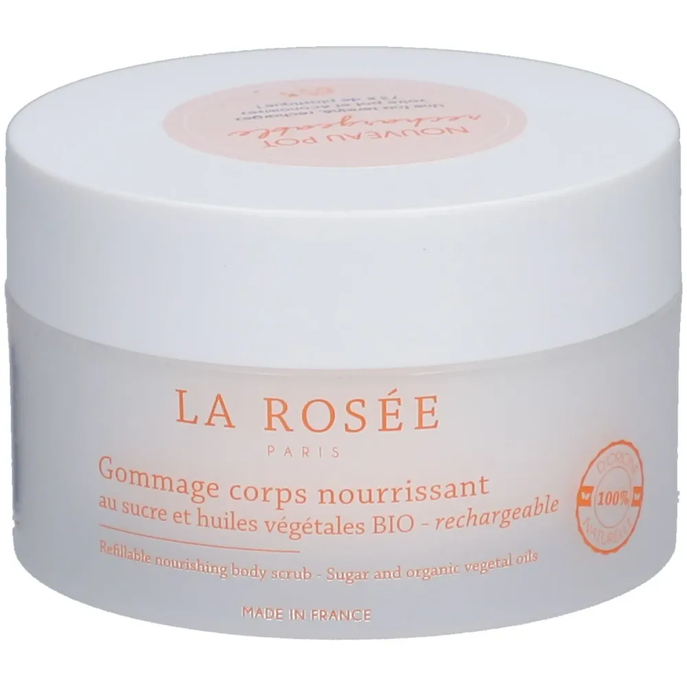 La Rosée - Nährendes Körperpeeling mit Zucker und Bio-Pflanzenölen - Nachfüllbar, 200  g