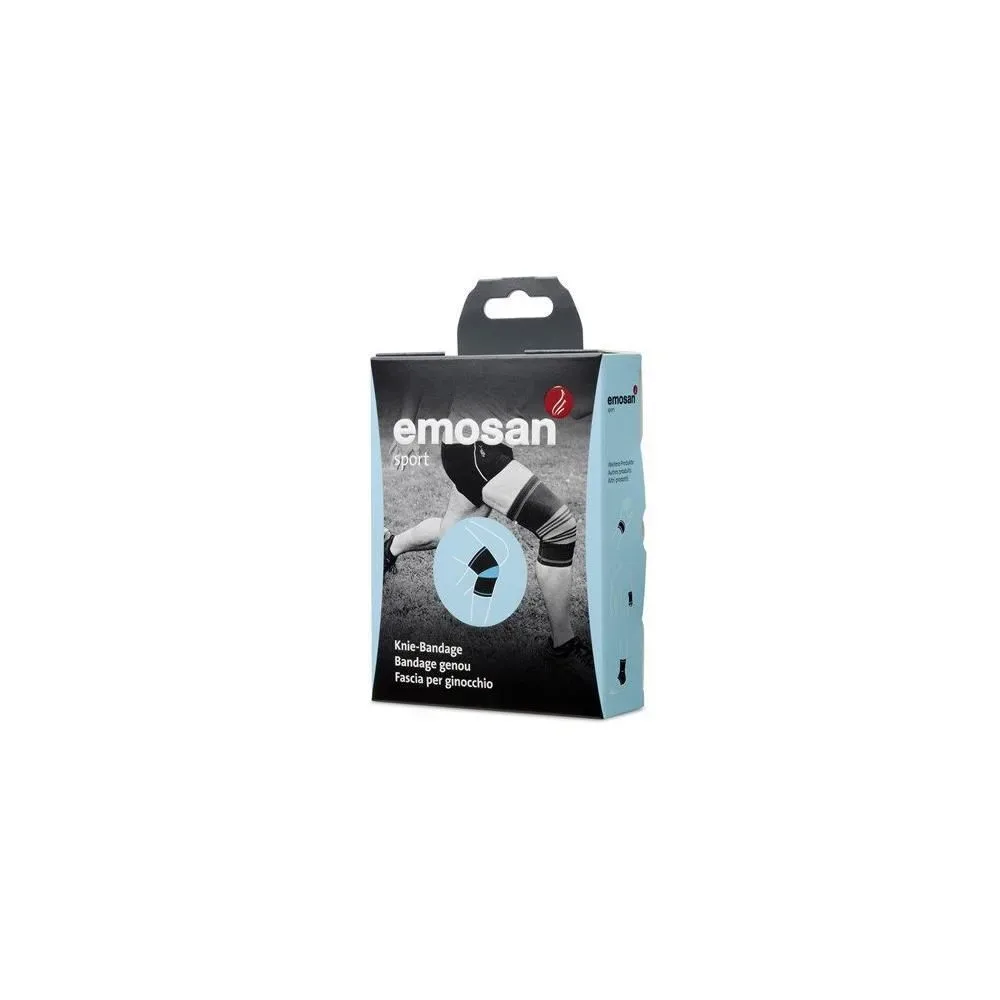 Emosan sport Knie-Bandage XL, Umfang Knie 41-44cm (1 Stk)