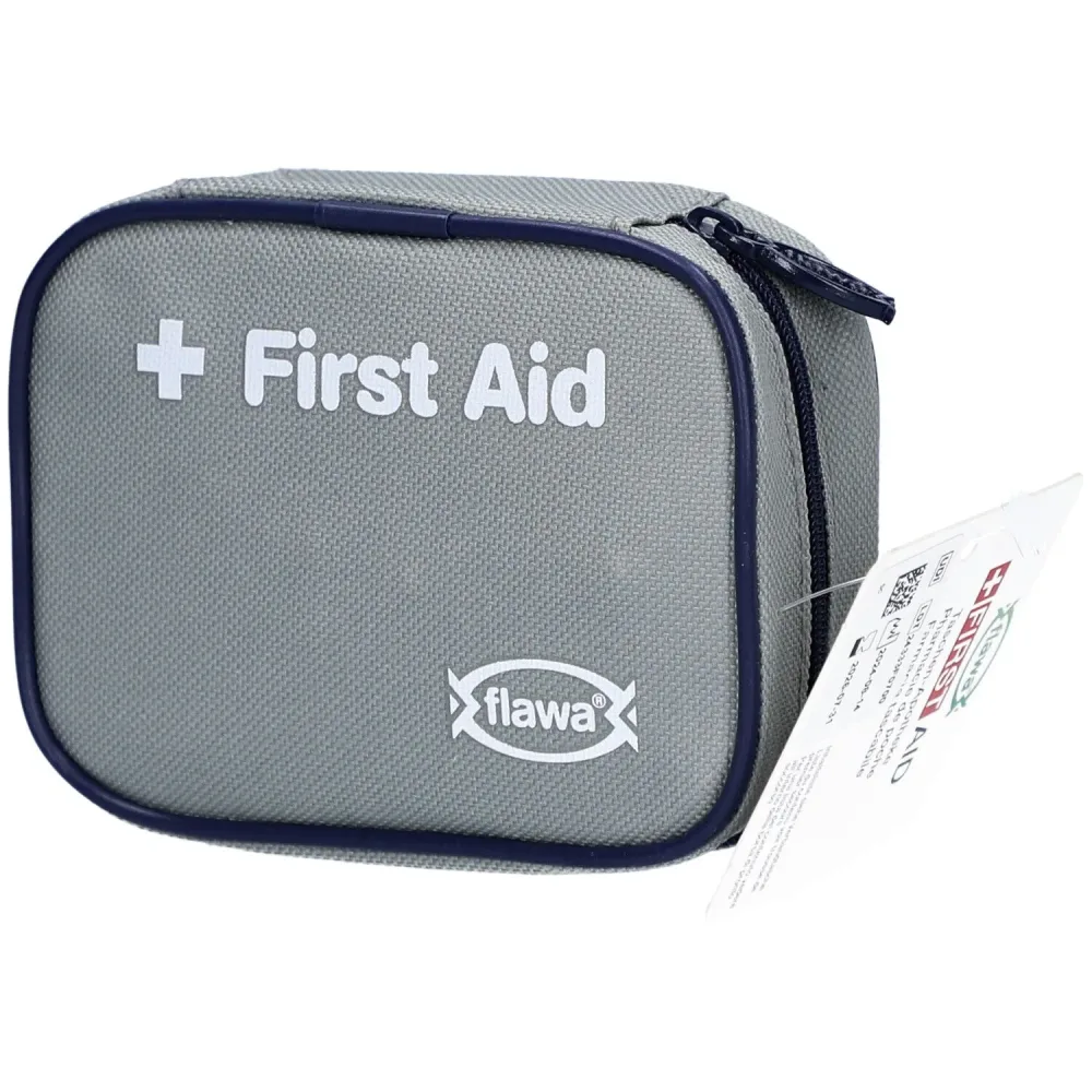 FLAWA Taschenapotheke Etui, Erste-Hilfe-Set, grau (1 Stk)