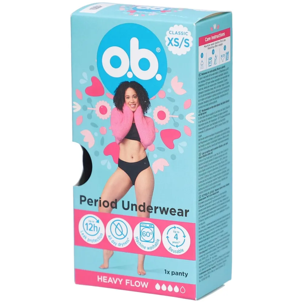 o.b. - Periodenslip XS/S, für Damen, Größe XS/S