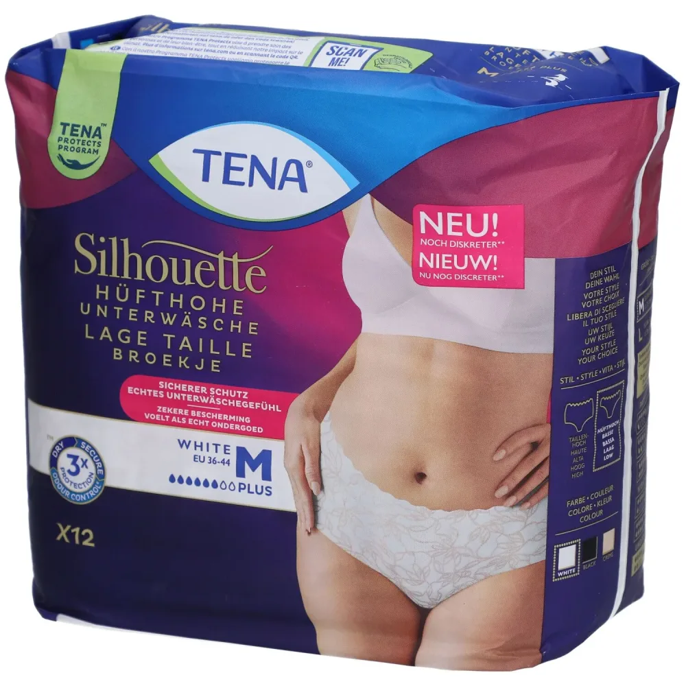 Tena - Silhouette Plus M, 12 Stück