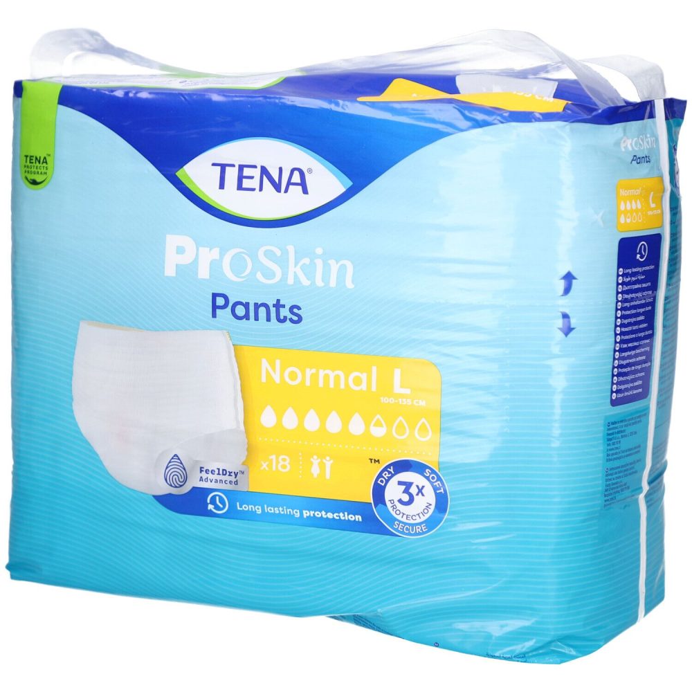 TENA Pants Normal L, Hüftumfang 100-135cm (18 Stk)