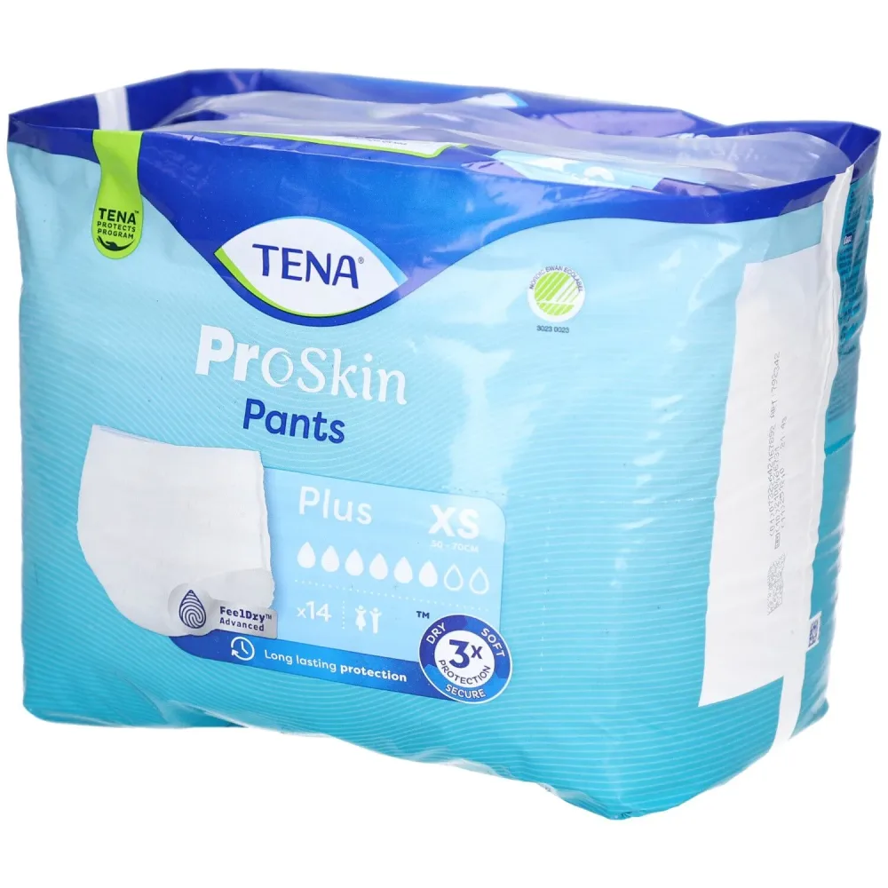 TENA ProSkin Pants Plus, Grösse XS, Hüftumfang 50-70cm (14 Stk)