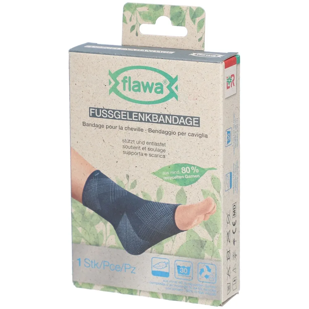 FLAWA Fussgelenkbandage, Grösse L, Fussgelenkumfang 24-27cm (1 Stk)
