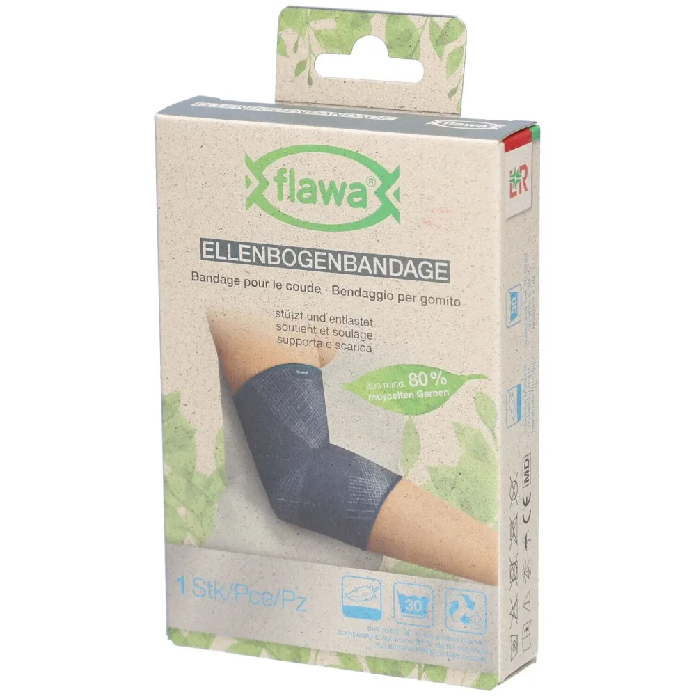 FLAWA Ellenbogenbandage, Grösse M, Ellenbogenumfang 25-28cm (1 Stk)