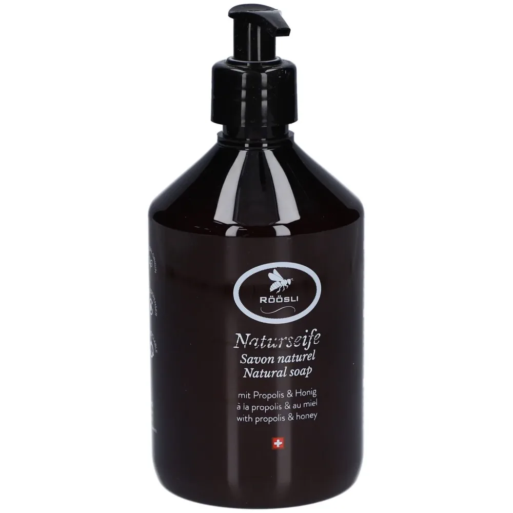 RÖÖSLI Naturseife mit Propolis & Honig (500ml)
