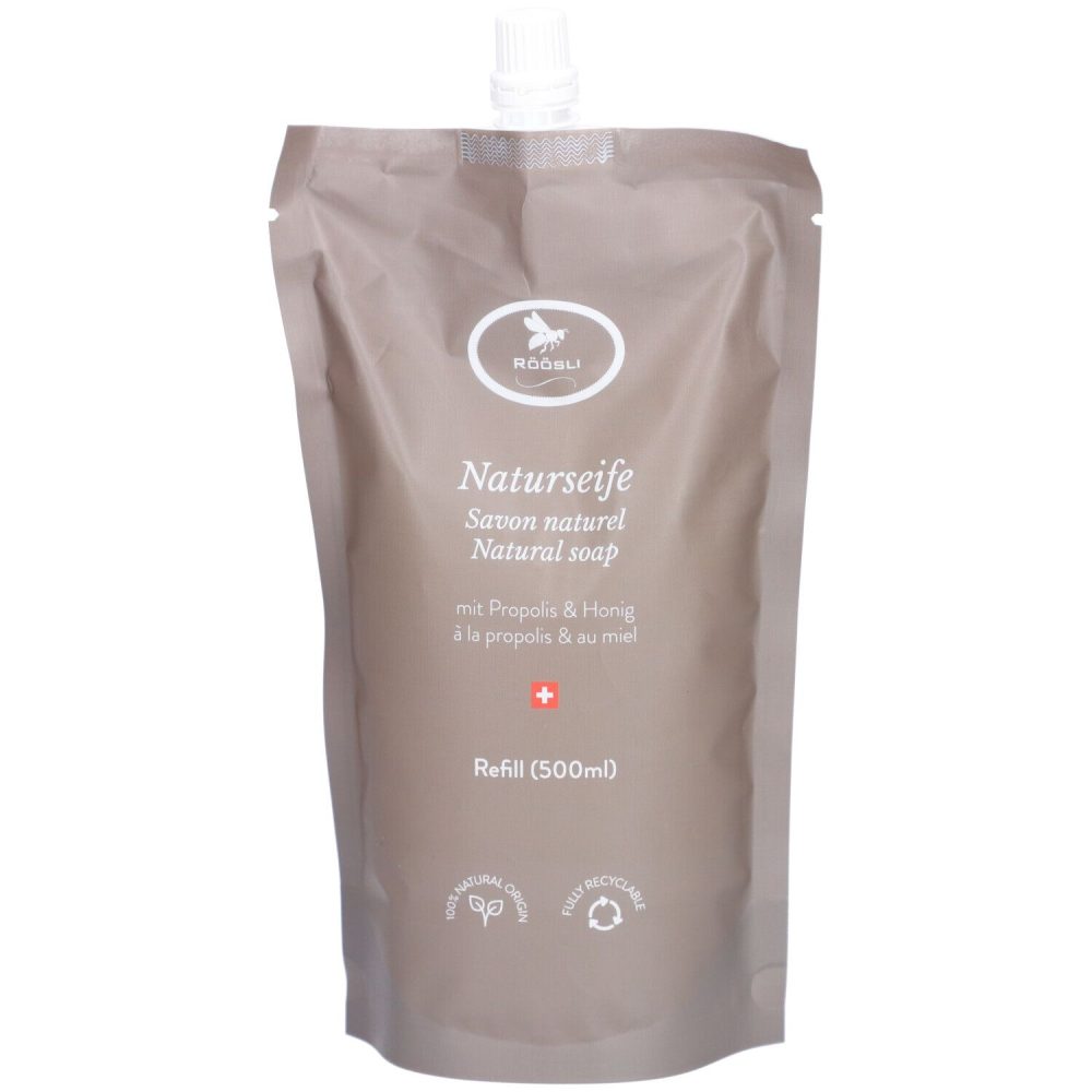 RÖÖSLI Naturseife Nachfüllbeutel (500ml)