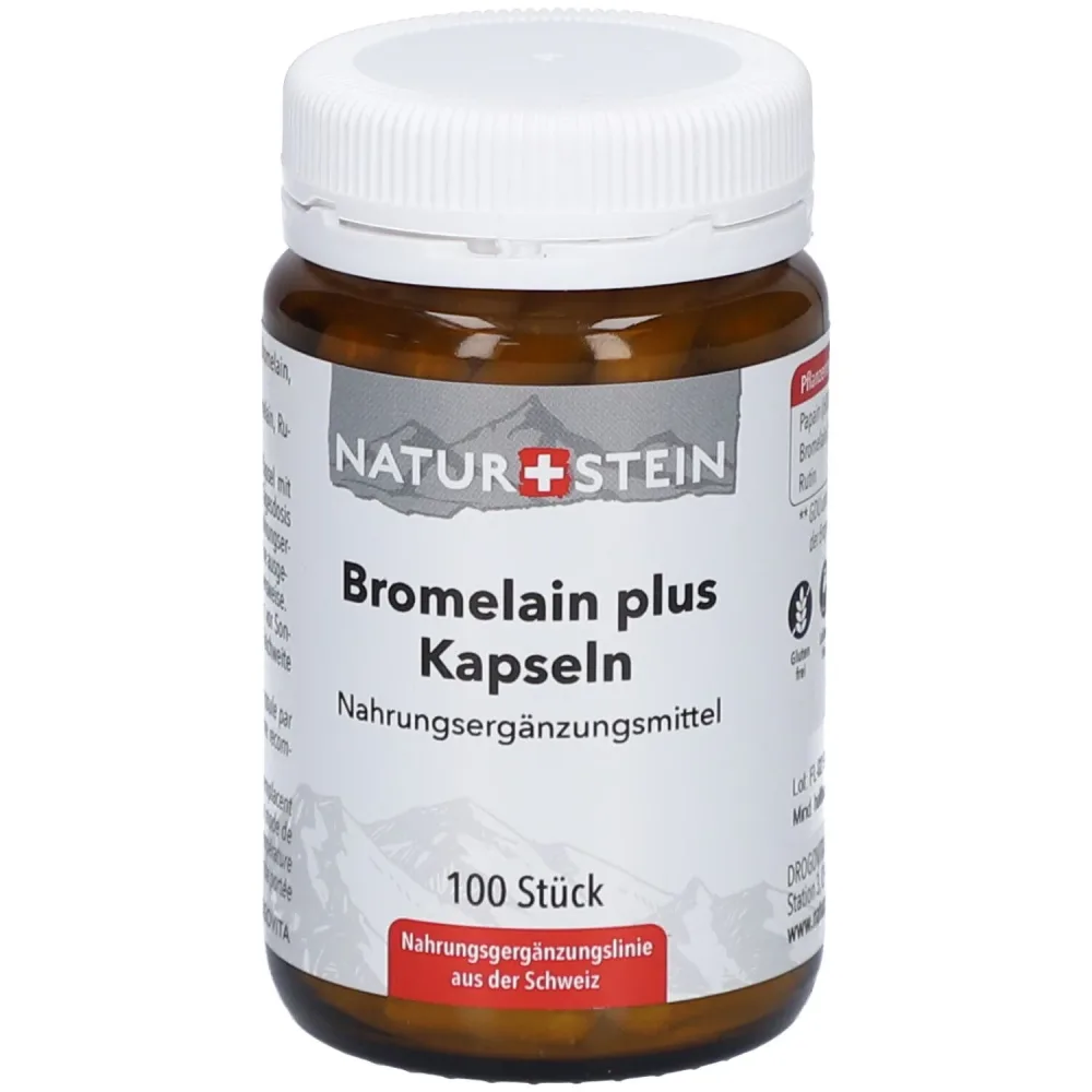 Naturstein Bromelain plus Kapseln 100 Stück