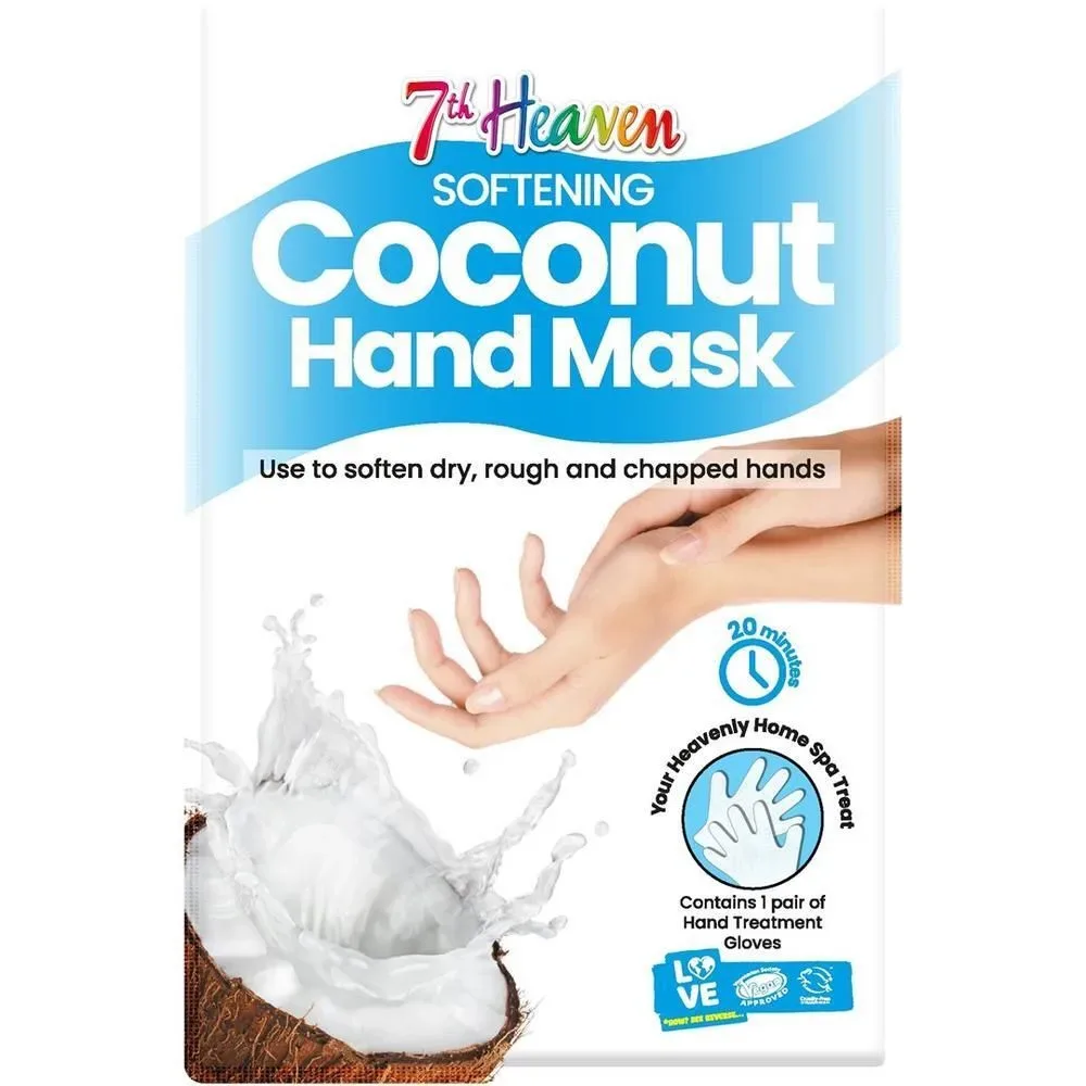 7th Heaven Hand Mask Coconut 1 Paar