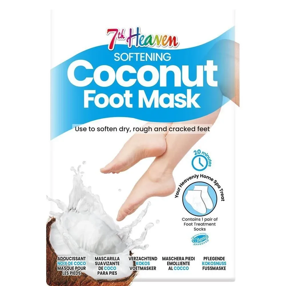 7th Heaven Foot Mask Coconut 1 Paar