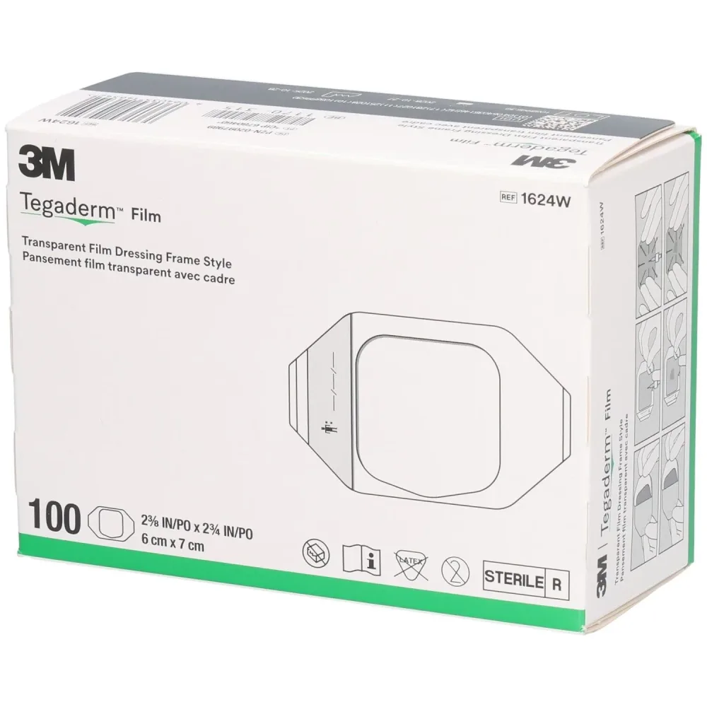 3M Tegaderm Film Transparentverband, 6x7cm (100 Stk)