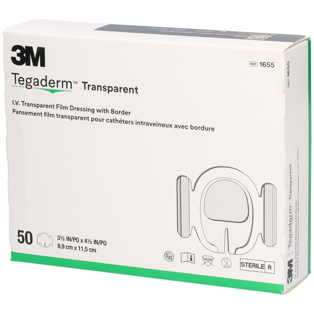 3M Tegaderm I.V. Film Dressing, 12x12cm (50 Stk)