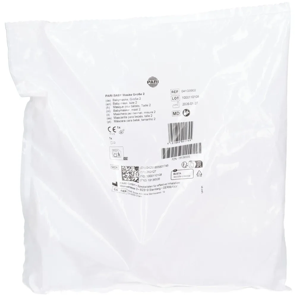 Pari Baby Maske Gr2 mit Baby 90°- Winkel Btl