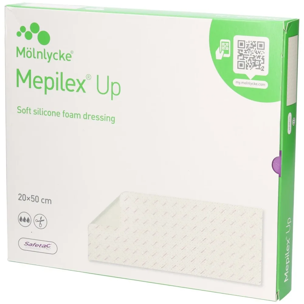 Mepilex Up Silikon-Schaumverband, 20x50cm (2 Stk)